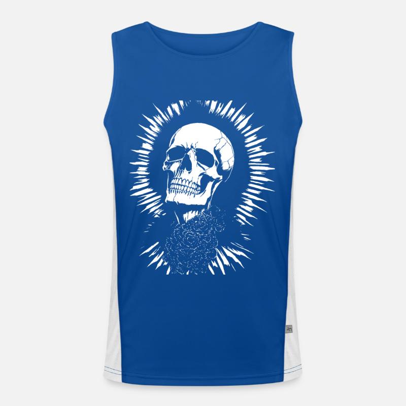 Zombie Horror Vampier Meisje Death Metal Grindcore Functionele contrasterende tanktop voor mannen 