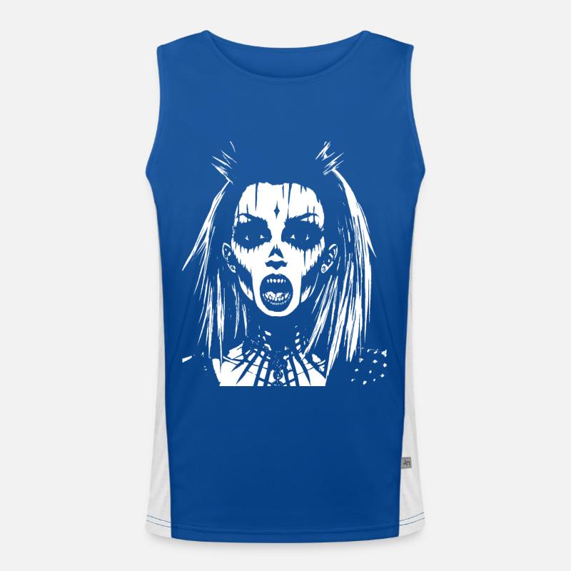 Fairycore Ästhetik Grunge Skelett Fee Goth G Funktionelles Kontrast-Tank Top für Männer 