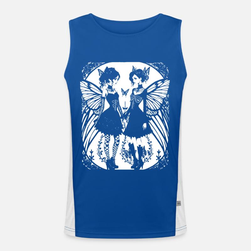 Fairycore Ästhetik Skeleton Fairy Goth Gothic G Funktionelles Kontrast-Tank Top für Männer 