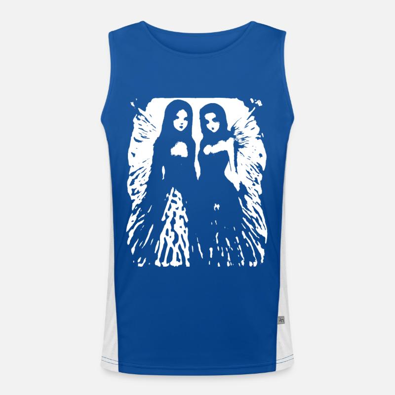 Fairycore Ästhetik Grunge Skelett Fee Goth G Funktionelles Kontrast-Tank Top für Männer 