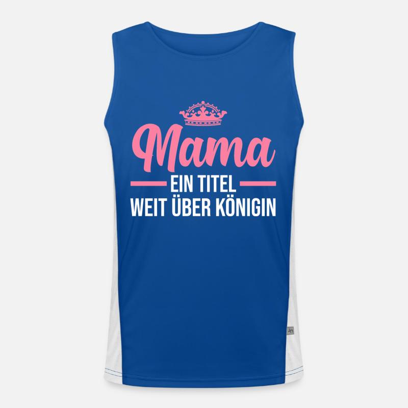 Mutter Muttertag Mama Funktionelles Kontrast-Tank Top für Männer 