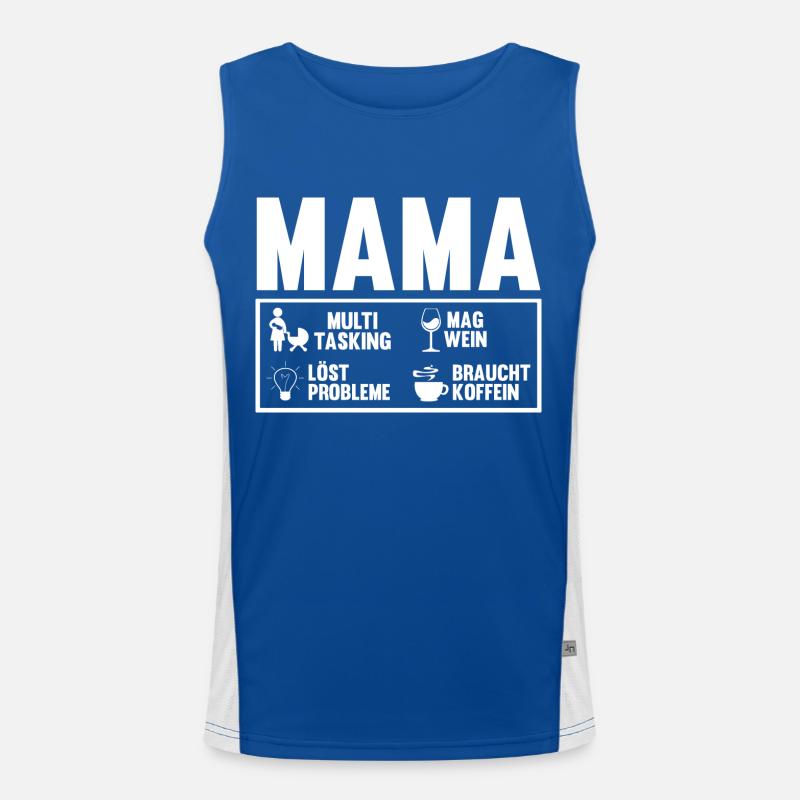 Mutter Muttertag Mama Funktionelles Kontrast-Tank Top für Männer 