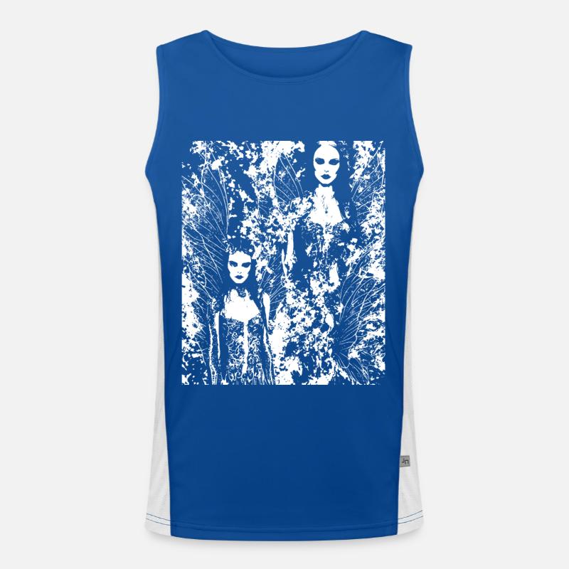 Fairycore Ästhetik Skelett Fee Goth Grunge G Funktionelles Kontrast-Tank Top für Männer 