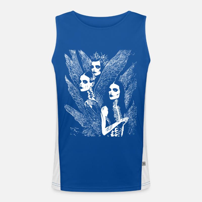 Fairycore Aesthetics Skeleton Fairy Goth Gothic G Men's Functional Contrast Tank Top 