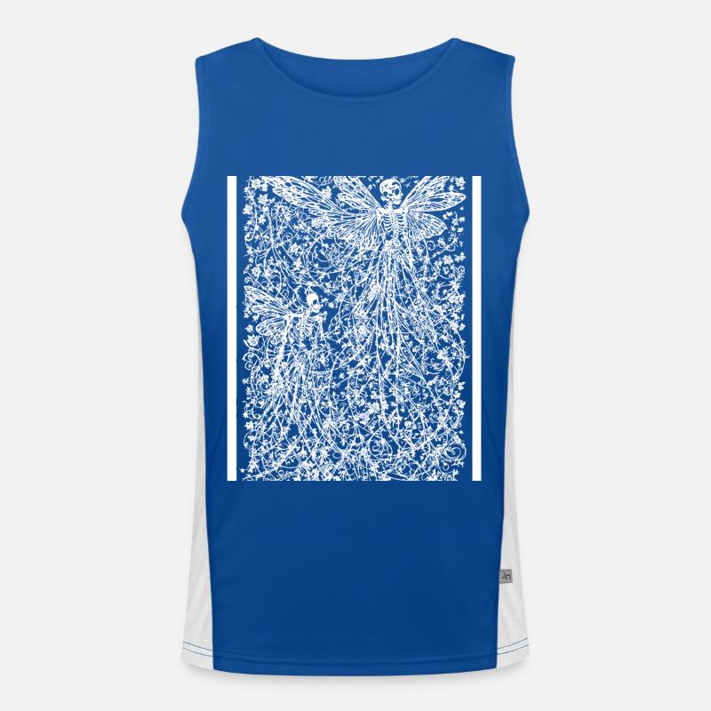 Fairycore Aesthetics Skeleton Fairy Goth Gothic G Men's Functional Contrast Tank Top 