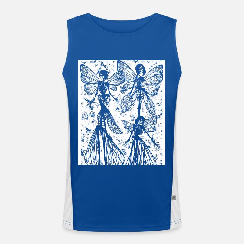 Fairycore Aesthetics Skeleton Fairy Goth Gothic G Men's Functional Contrast Tank Top 