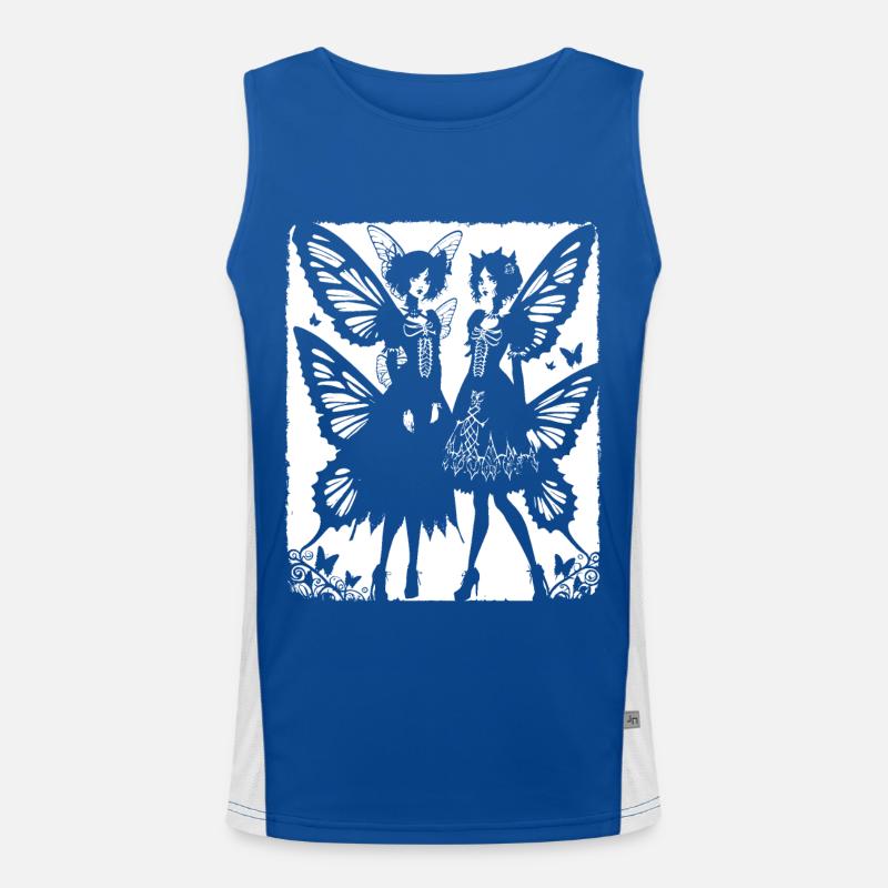 Fairycore Ästhetik Skelett Fee Goth Gothic G Funktionelles Kontrast-Tank Top für Männer 