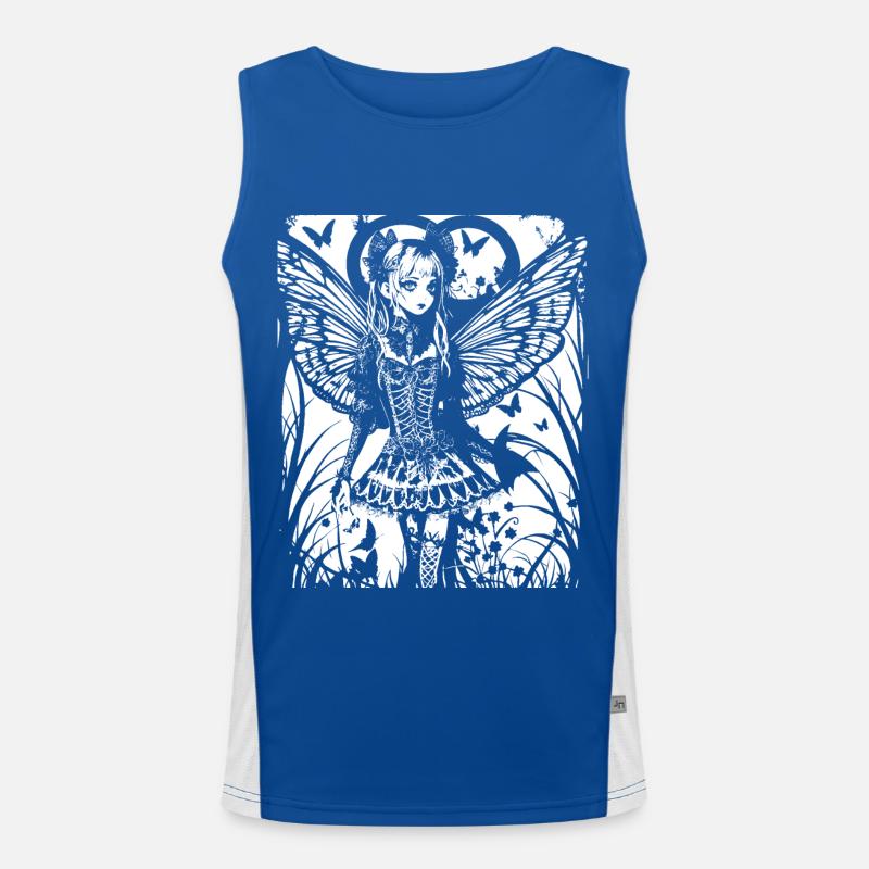 Fairycore Aesthetics Skeleton Fairy Goth Gothic G Men's Functional Contrast Tank Top 