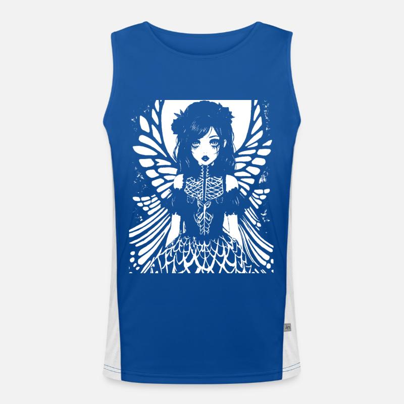Fairycore Ästhetik Skelett Fee Goth Gothic G Funktionelles Kontrast-Tank Top für Männer 
