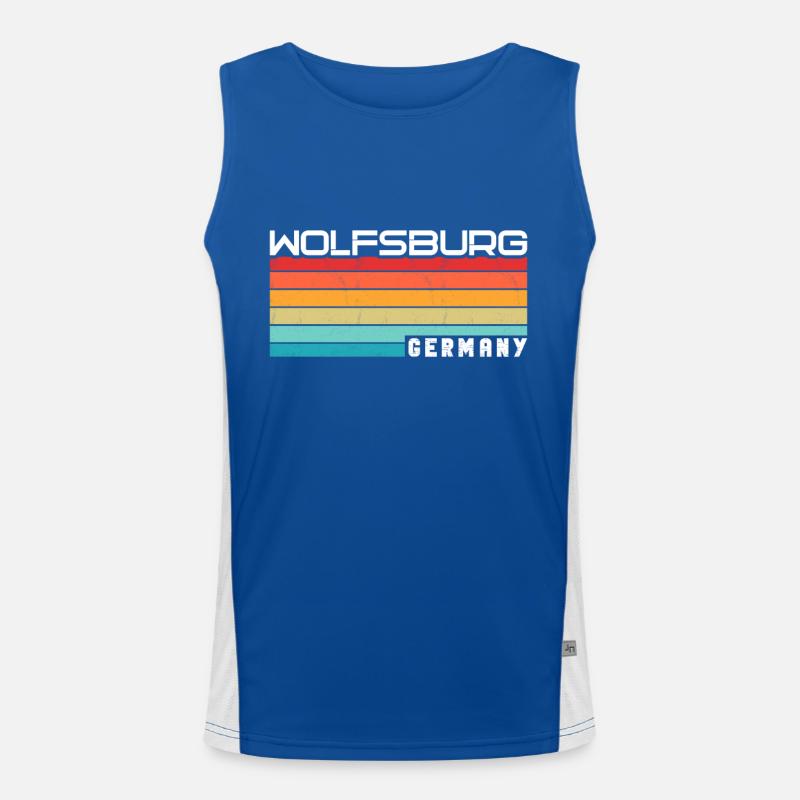 Wolfsburgerin Wolfsburger Wolfsburg Funktionelles Kontrast-Tank Top für Männer 