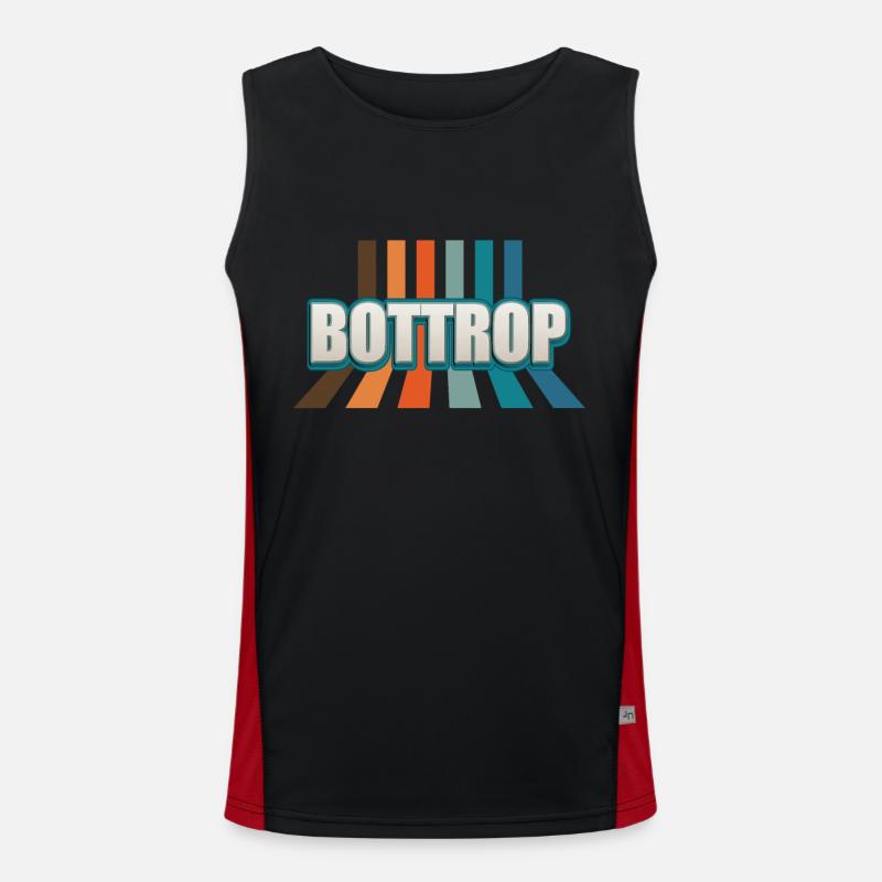 Bottroperin Bottroper Bottrop Funktionelles Kontrast-Tank Top für Männer 