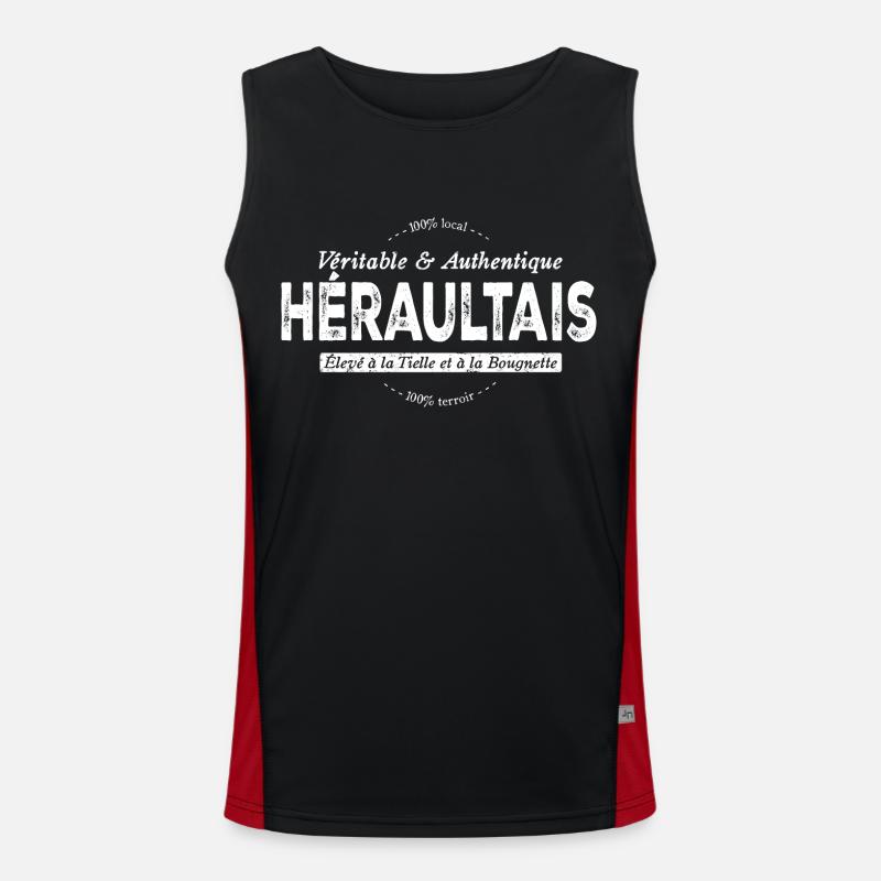 Héraultais de l'Hérault Débardeur respirant contrasté Homme 