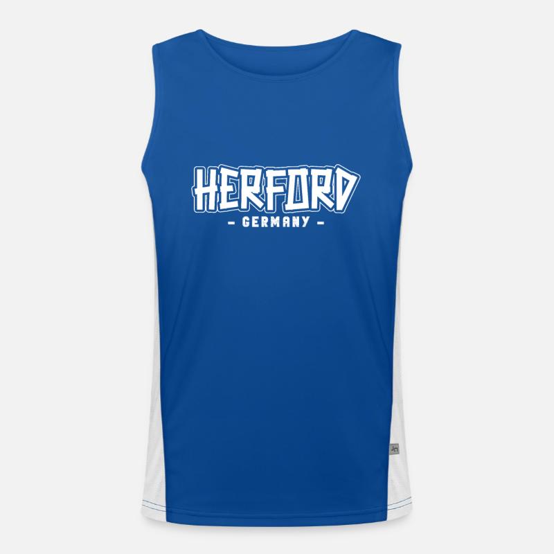 Herforderin Herforder Herford Funktionelles Kontrast-Tank Top für Männer 