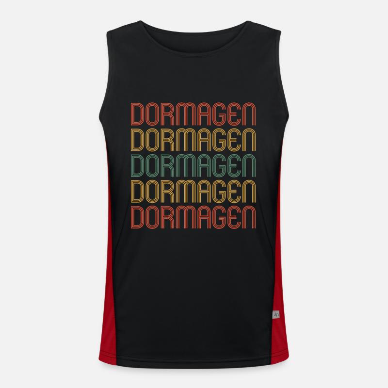 Dormagenerin Dormagener Dormagen Funktionelles Kontrast-Tank Top für Männer 