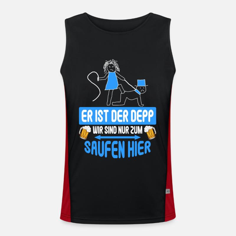 Junggesellenabschied Poltern Polterabend JGA Funktionelles Kontrast-Tank Top für Männer 