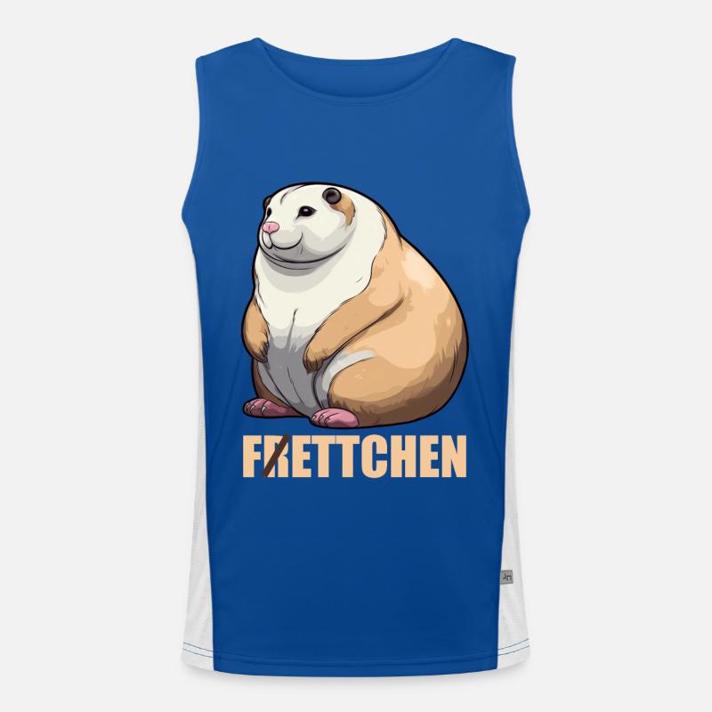 Fettchen Frettchen Funktionelles Kontrast-Tank Top für Männer 