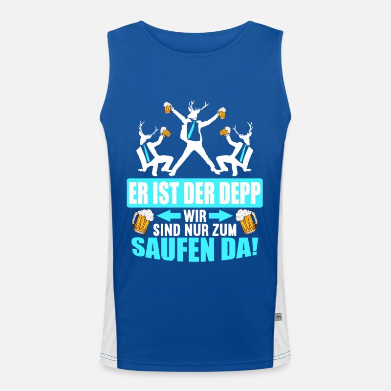 Junggesellenabschied Poltern Polterabend JGA Funktionelles Kontrast-Tank Top für Männer 