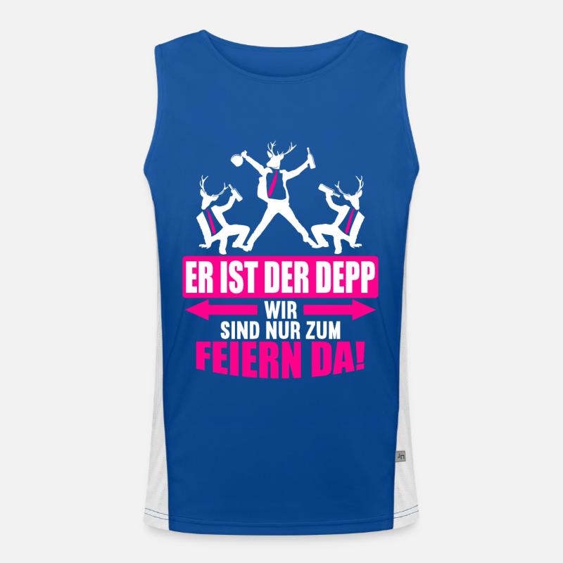 Junggesellenabschied Poltern Polterabend JGA Funktionelles Kontrast-Tank Top für Männer 
