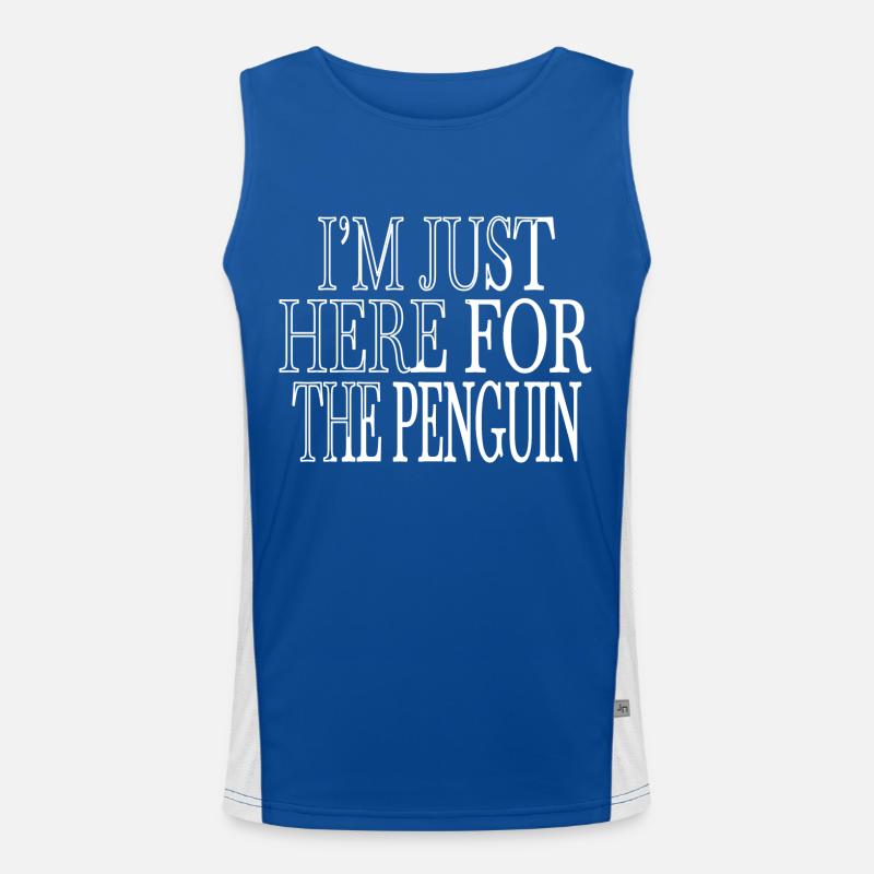 Cadeau Bday Déclaration Emperor Penguin Ice Cool Débardeur respirant contrasté Homme 