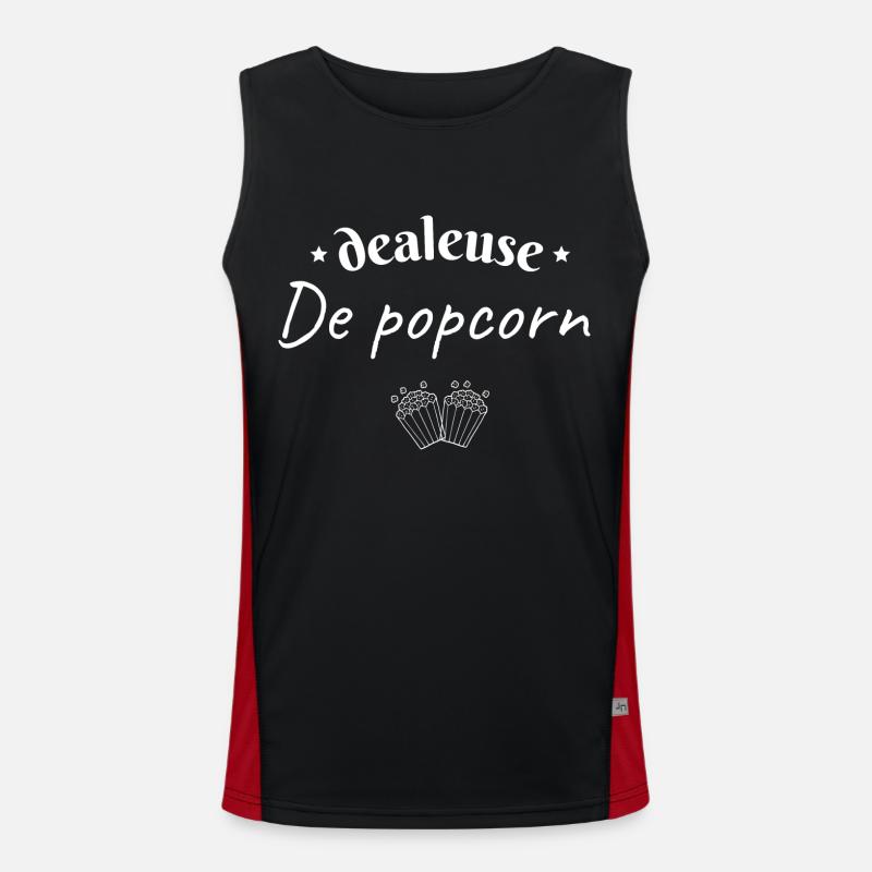 Dealeuse de popcorn Débardeur respirant contrasté Homme 