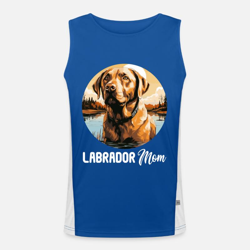 Labrador Funktionelles Kontrast-Tank Top für Männer 