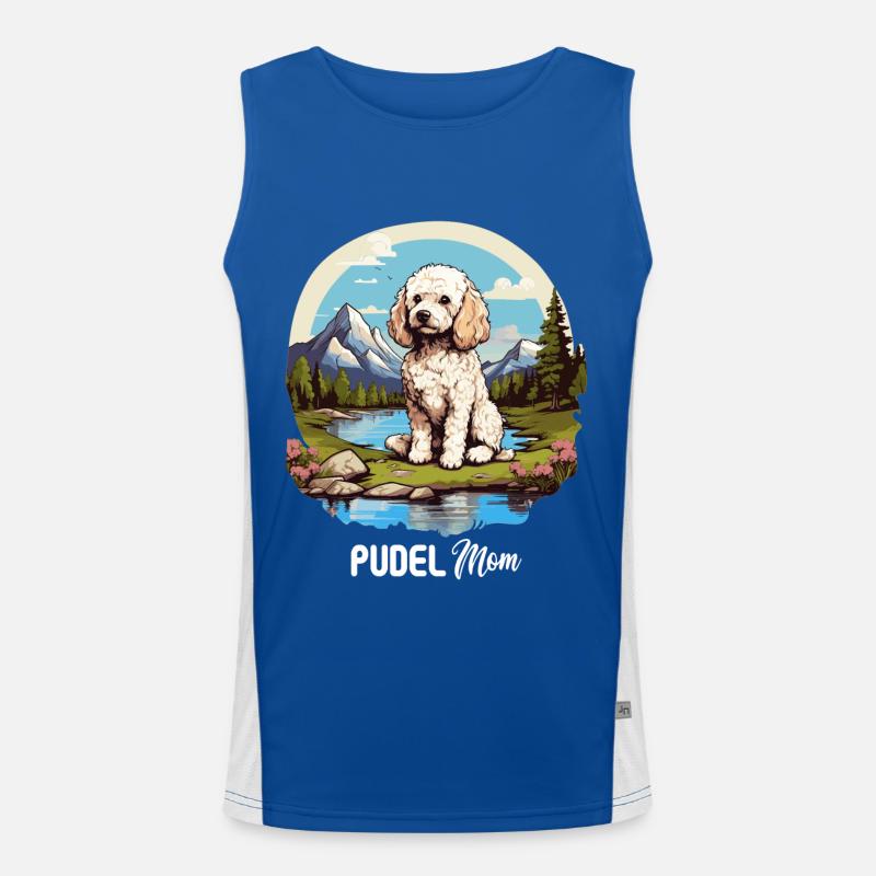 Pudel Funktionelles Kontrast-Tank Top für Männer 