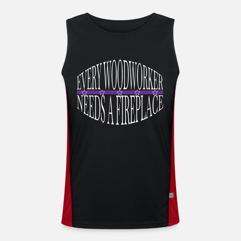mason tools present carpenter joke lumber Funktionelles Kontrast-Tank Top für Männer 