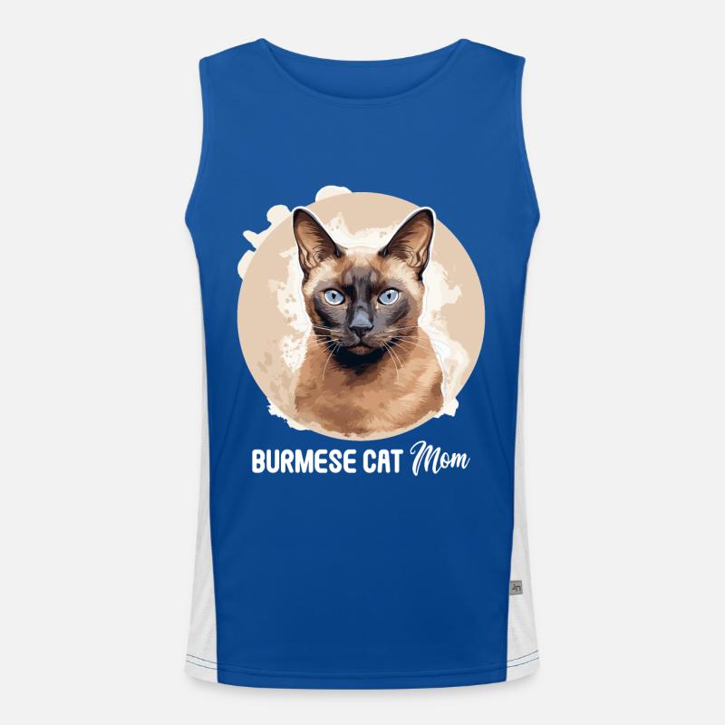 Chat birman Birmanie Katze Débardeur respirant contrasté Homme 