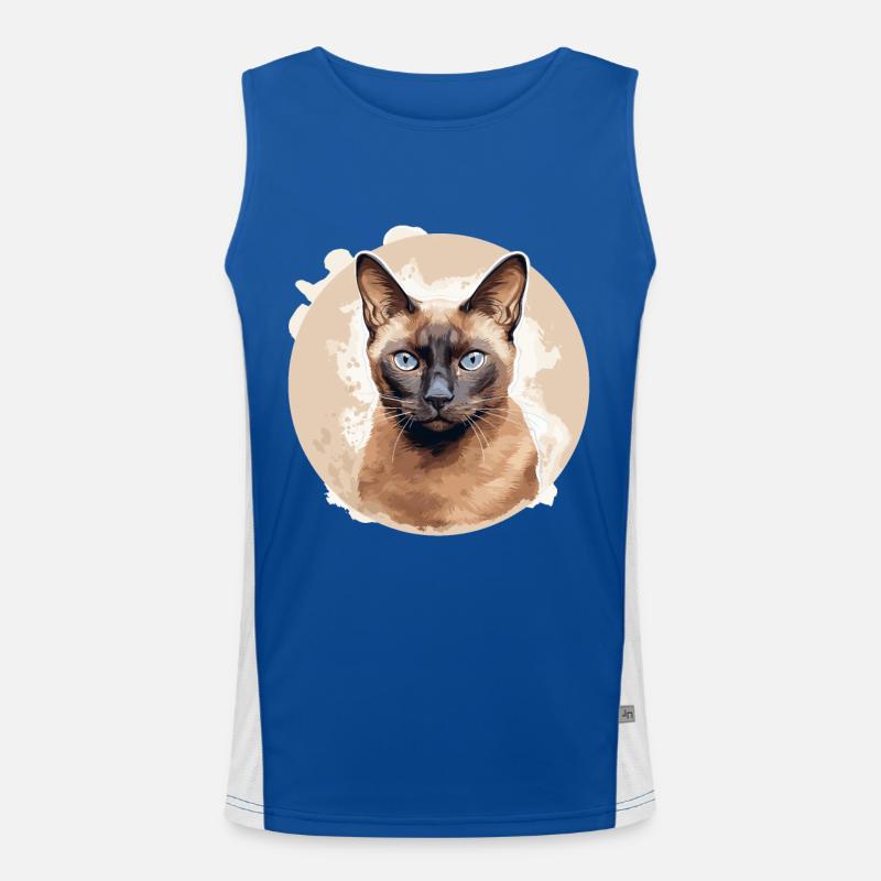 Chat birman Birmanie Katze Débardeur respirant contrasté Homme 