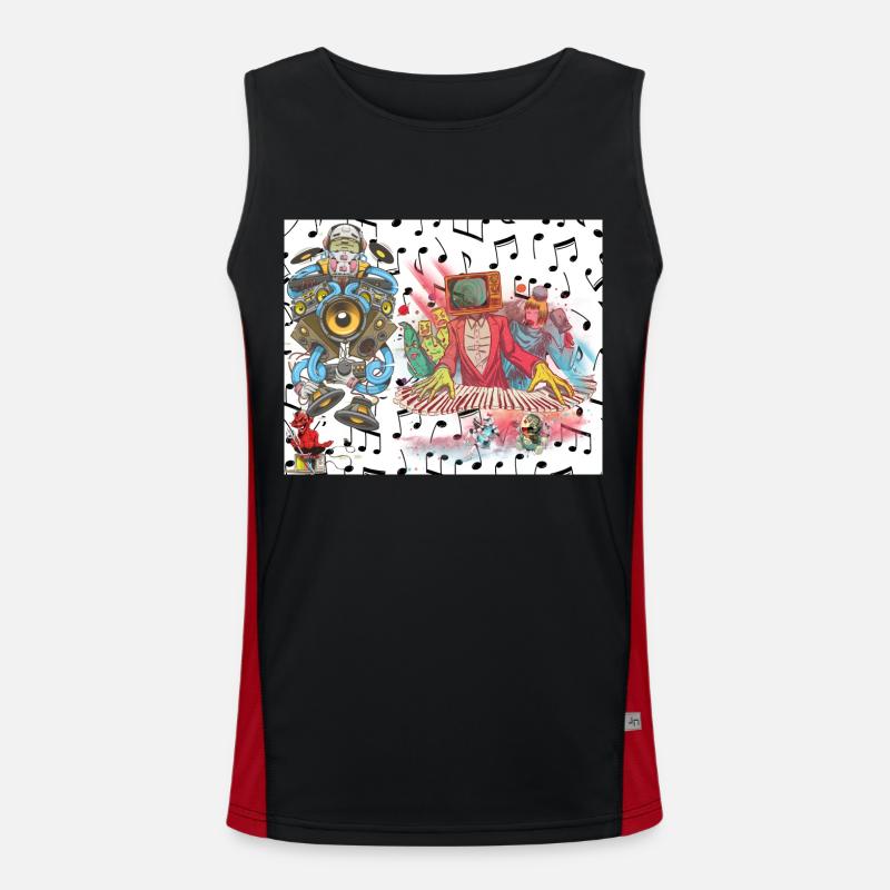 2 Original Funktionelles Kontrast-Tank Top für Männer 