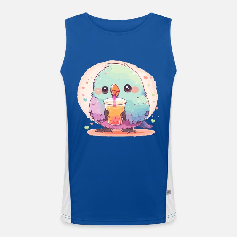 Inséparable kawaii boit Boba Bubble Tea Chibi Débardeur respirant contrasté Homme 