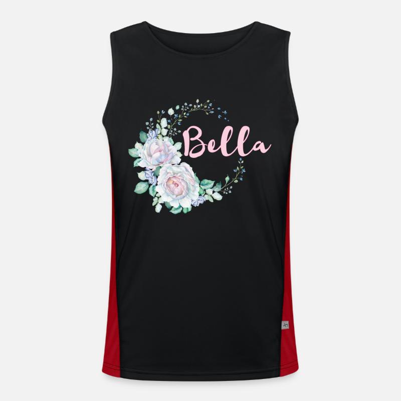 For Bella Men's Functional Contrast Tank Top 