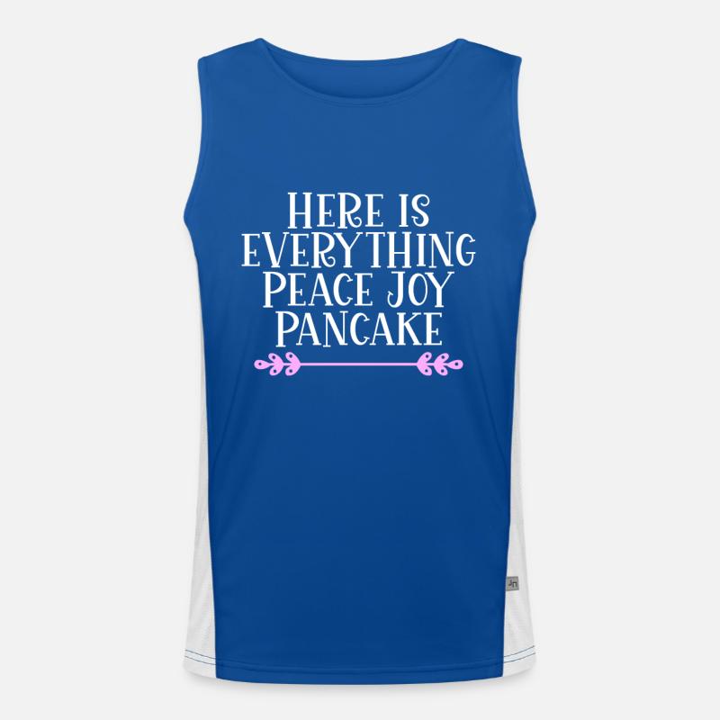 Here is everything Peace Joy Pancake Denglisch Men's Functional Contrast Tank Top 