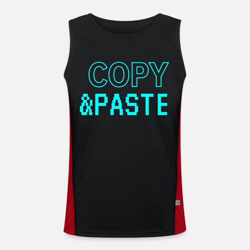 Copy & Paste Funktionelles Kontrast-Tank Top für Männer 