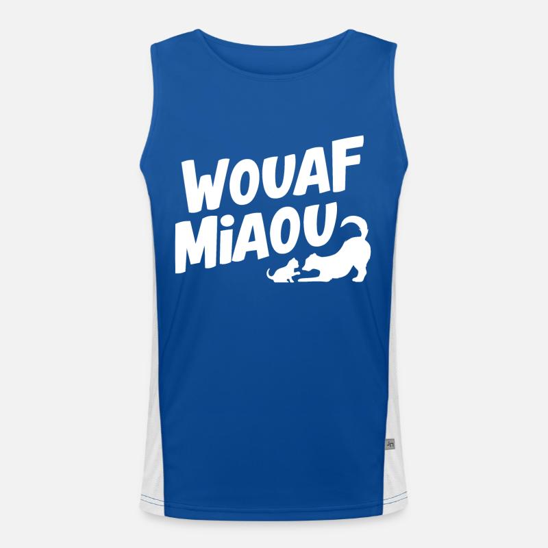 Wouaf miaou Débardeur respirant contrasté Homme 
