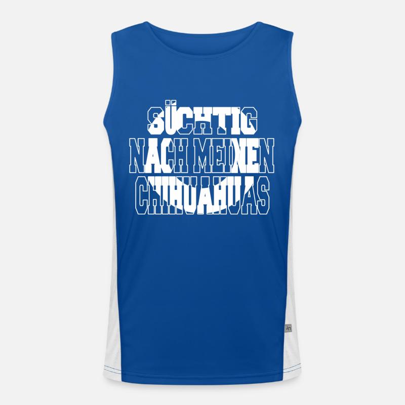 geburtstagsgeschenkidee hunderasse statement Funktionelles Kontrast-Tank Top für Männer 