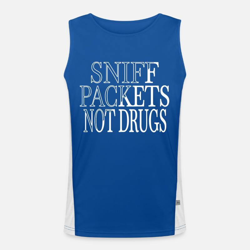 information security quote present awesome Men's Functional Contrast Tank Top 