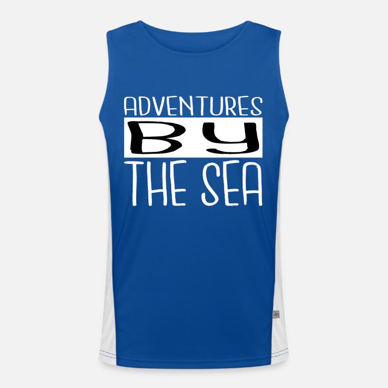 birthday present idea beach relaxation gift Funktionelles Kontrast-Tank Top für Männer 