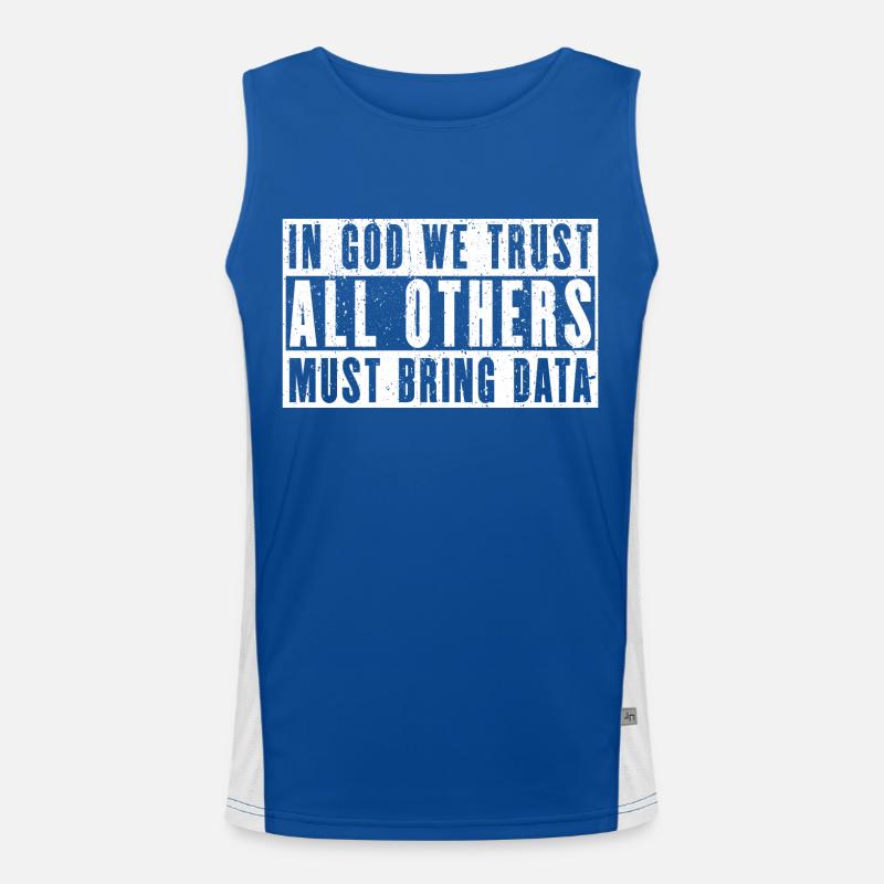 Data Analyst - Funny Gift for Analysts Men's Functional Contrast Tank Top 