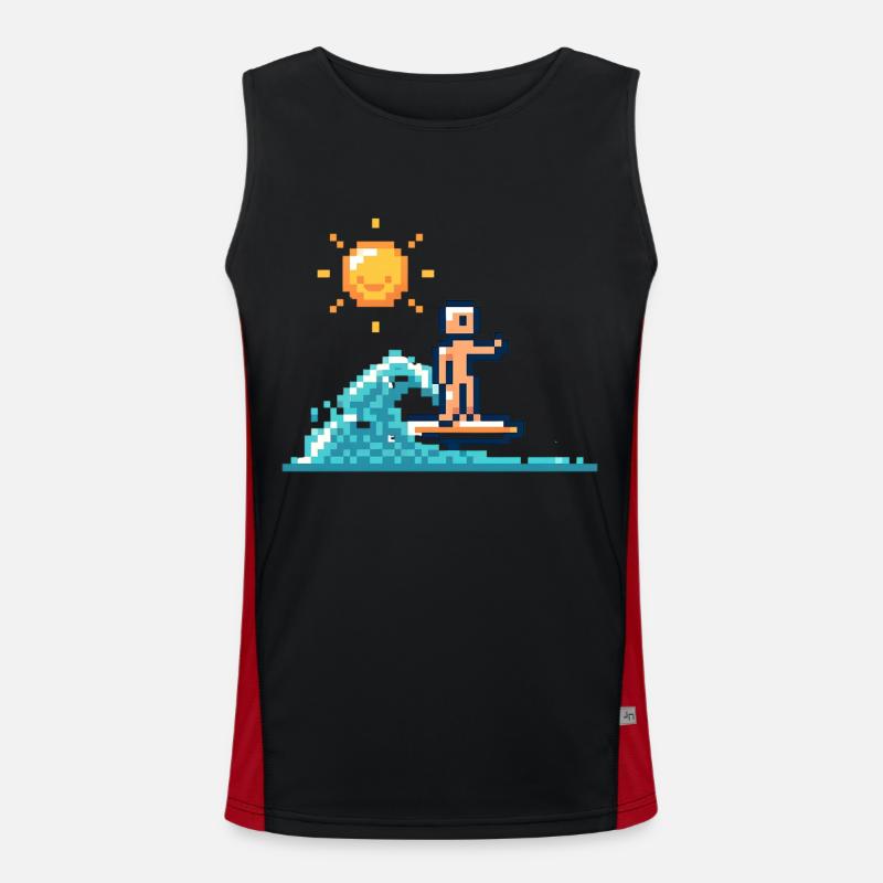 Pixel Surfer Men's Functional Contrast Tank Top 