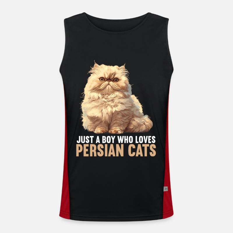 Chat persan Perserkatze Débardeur respirant contrasté Homme 