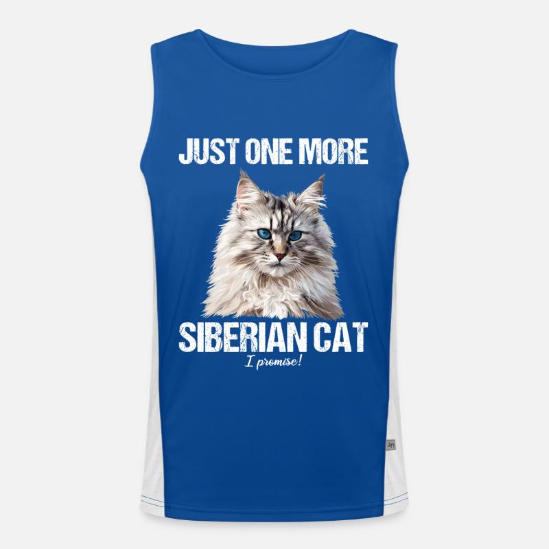 Chat Sibérien Sibirische Katze Débardeur respirant contrasté Homme 