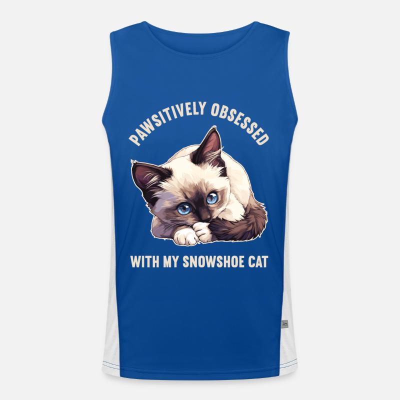 Snowshoe Kitten Snowshoe Cat Men's Functional Contrast Tank Top 