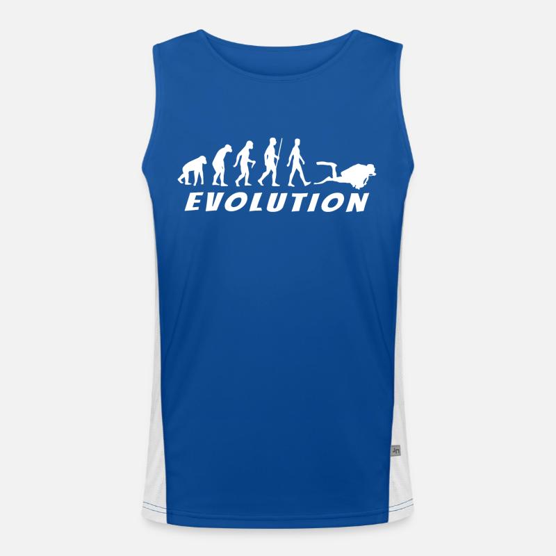 Evolution Plongeur blanc Débardeur respirant contrasté Homme 