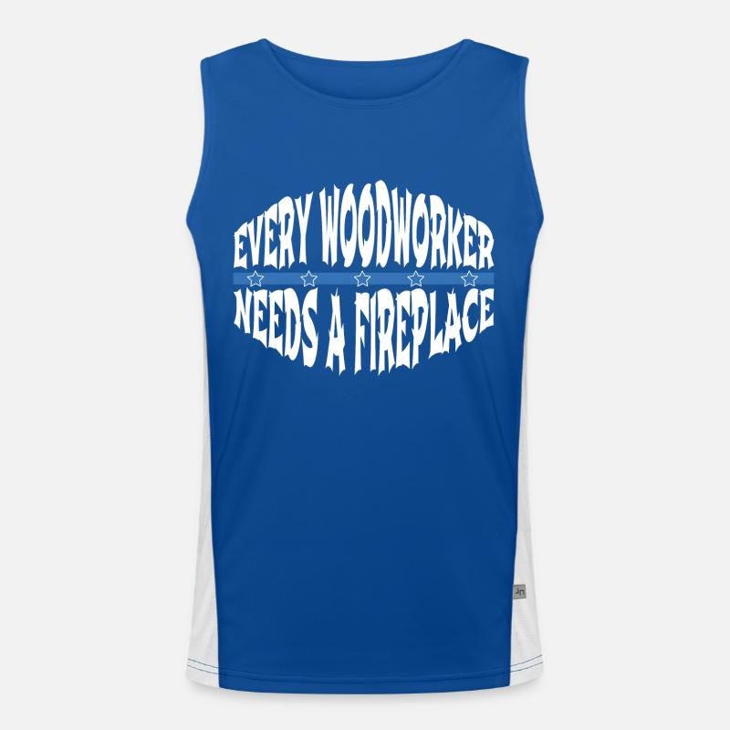 chainsaw carpenter apprentice Men's Functional Contrast Tank Top 