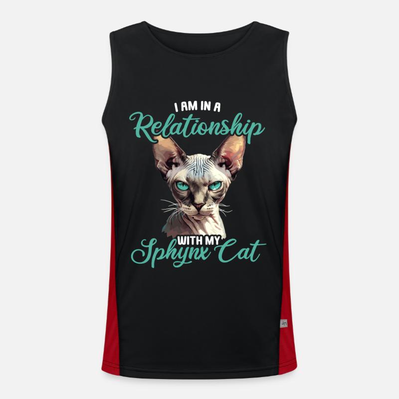 Sphynx Kitten Sphynx Cat Men's Functional Contrast Tank Top 