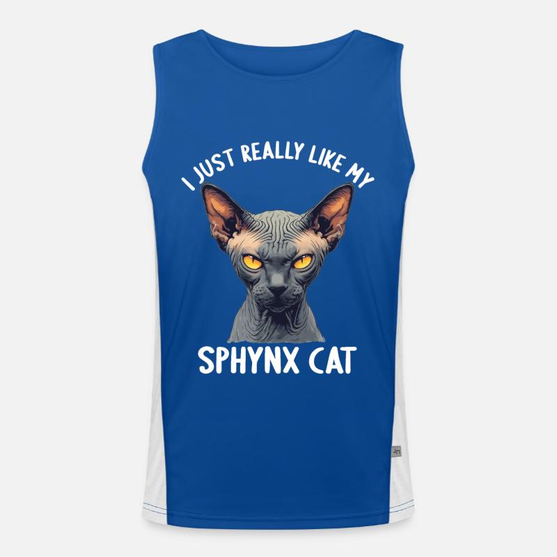 Sphynx Kitten Sphynx Cat Men's Functional Contrast Tank Top 