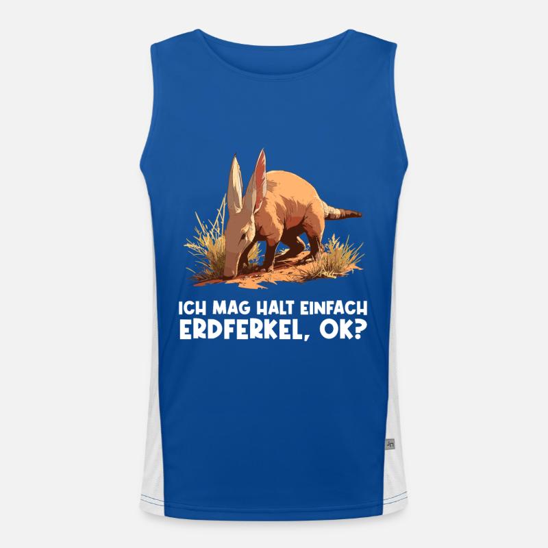 Erdferkeln Erdferkel Funktionelles Kontrast-Tank Top für Männer 