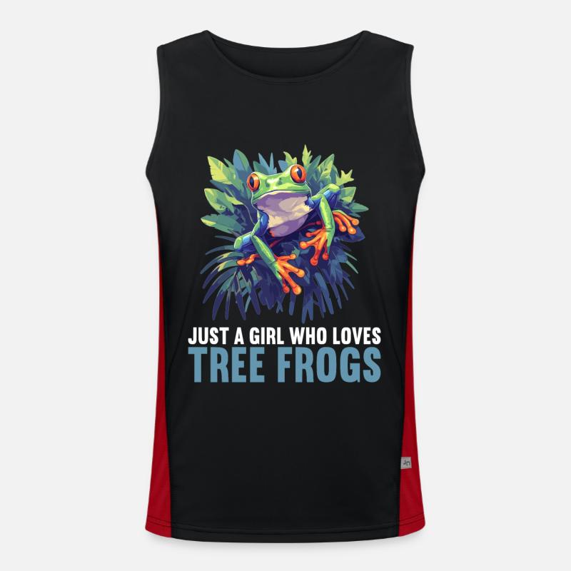 Tree Frog Baumfrösche Baumfrosch Funktionelles Kontrast-Tank Top für Männer 