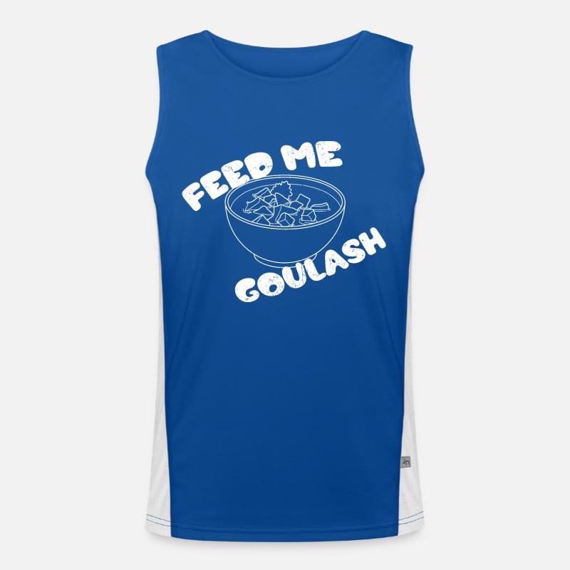 Gulasch Fleischgericht Suppe Ungarn National Funktionelles Kontrast-Tank Top für Männer 